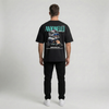 T-shirt Kimi Antonelli F1 noir, vue dos : flocage graphique exclusif Tourismo Clothing