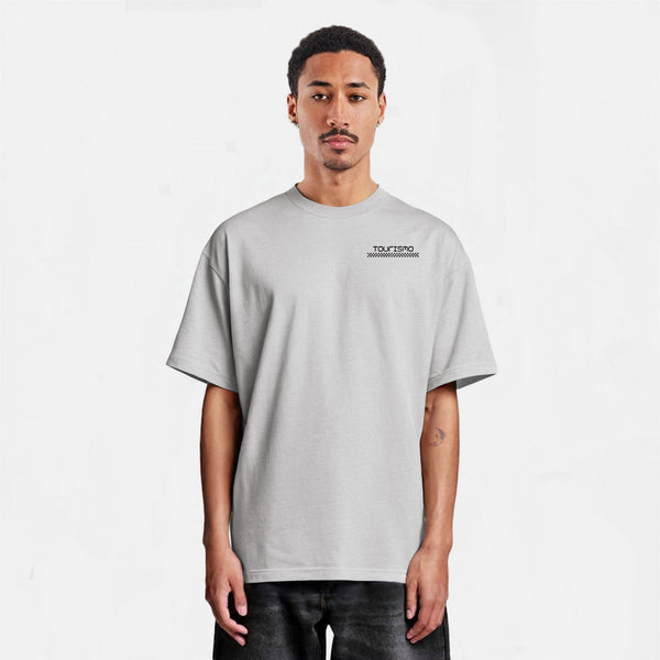 t-shirt grisF1 mercedes noir et vert de face