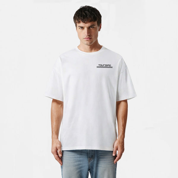 t-shirt blancrolls royce cullinan bleu et noir de face