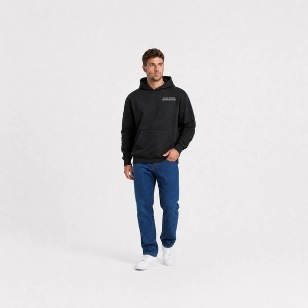Sweat Dodge Demon 170 Last Call noir vu de face en plan large avec logo Tourismo