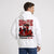 Sweat F1 Charles Leclerc blanc à capuche vu de dos avec design Signature Ferrari SF-26