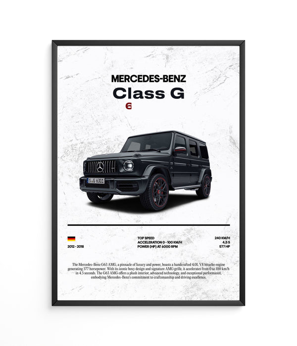 Poster Mercedes-Benz G-Klasse 63 AMG
