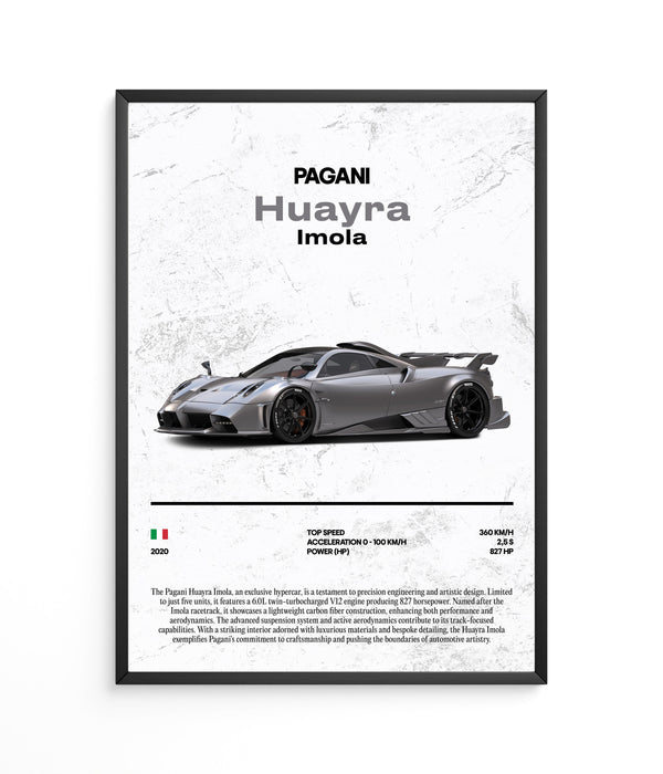 Pagani Huayra Imola Poster