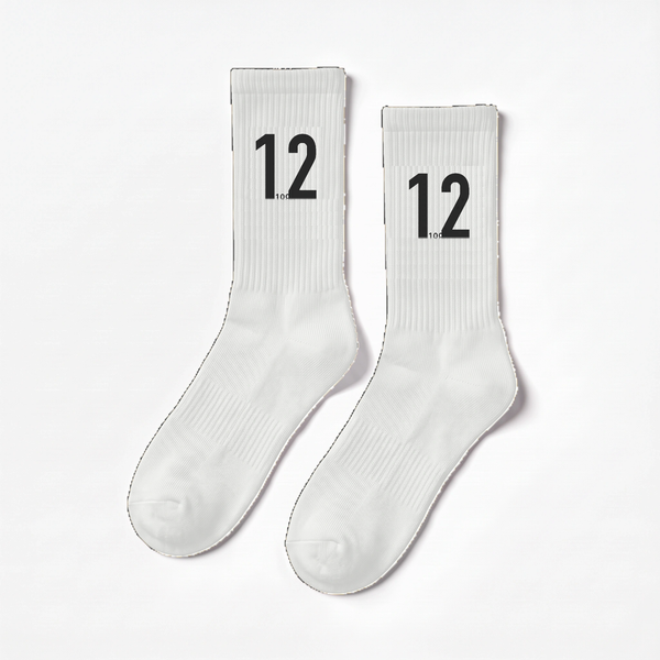 Ayrton Senna 12 Socken, Saison 1988, weiß