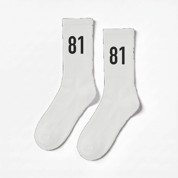 Oscar Piastri 81 Socken, weiß