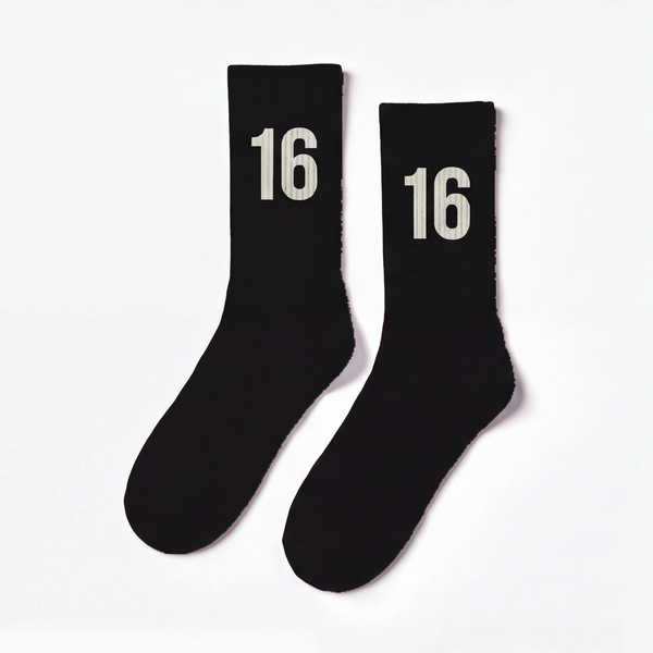 Charles Leclerc 16 Socken, schwarz