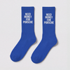 Need Money For Porsche Socken, kobaltblau