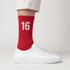 Charles Leclerc 16 Socken, rennrot