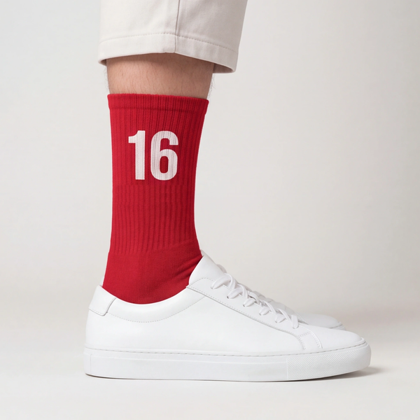 Charles Leclerc 16 Socken, rennrot