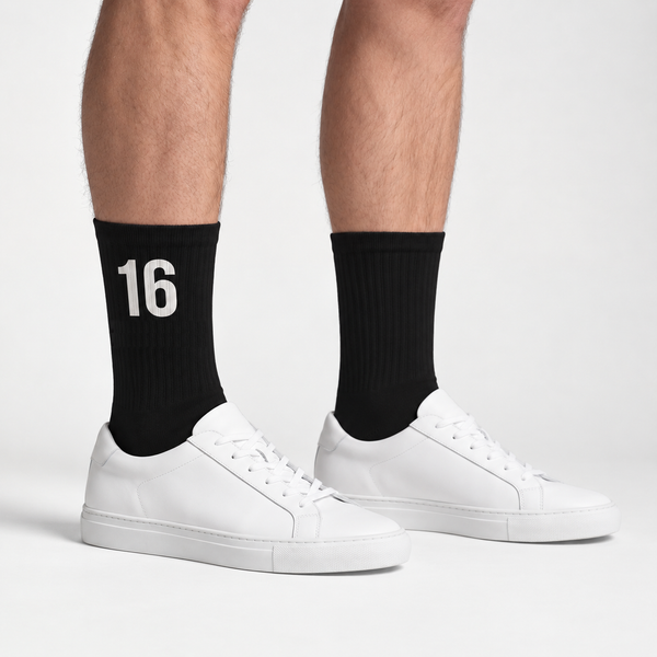 Charles Leclerc 16 Socken, schwarz