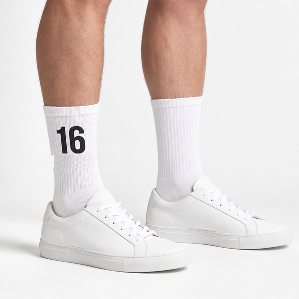 Charles Leclerc 16 Socken, weiß