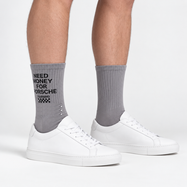 Need Money For Porsche Socken, grau