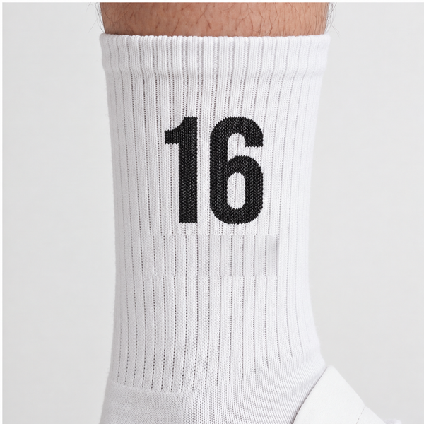 Charles Leclerc 16 Socken, weiß