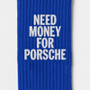 Need Money For Porsche Socken, kobaltblau