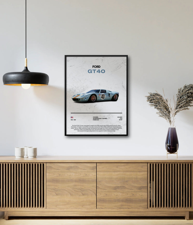 Poster Ford GT40, Ansicht 3
