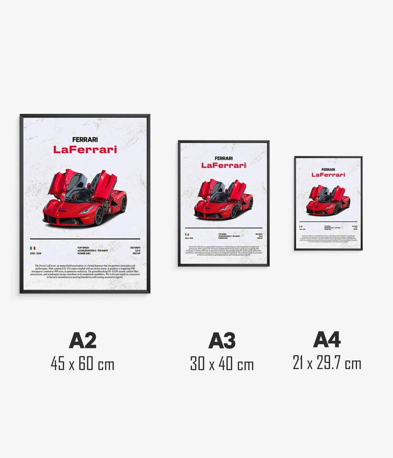 Poster Ferrari LaFerrari, Ansicht 3