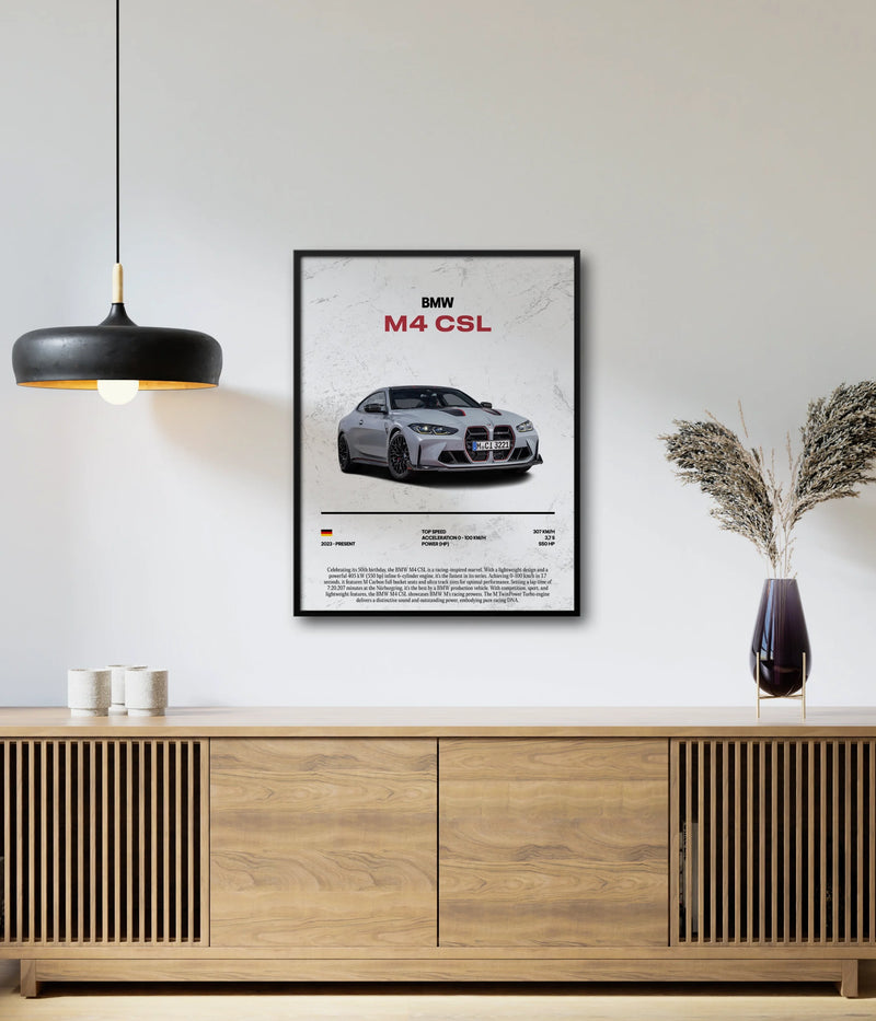 Poster BMW M4 CSL, Ansicht 3