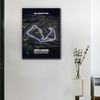 F1 Rennstrecke Silverstone Großbritannien Leinwand