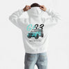Sweat mercedes class G63 brabus tiffany et noir blanc de dos 