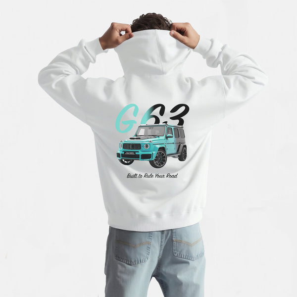 Sweat mercedes class G63 brabus tiffany et noir blanc de dos 