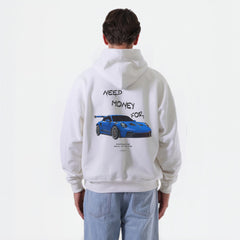Sweatshirt Need Money for Porsche GT3 RS (Blau)