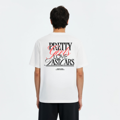 Pretty Girl Love Fast Cars-T-Shirt