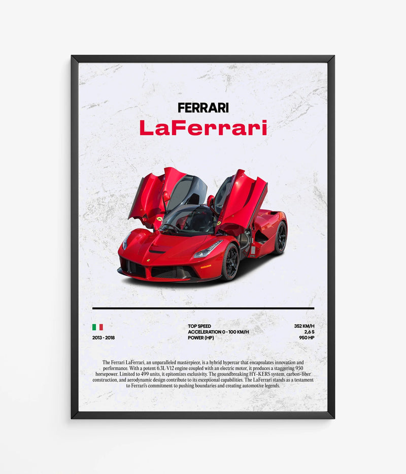 Poster Ferrari LaFerrari, Ansicht 2