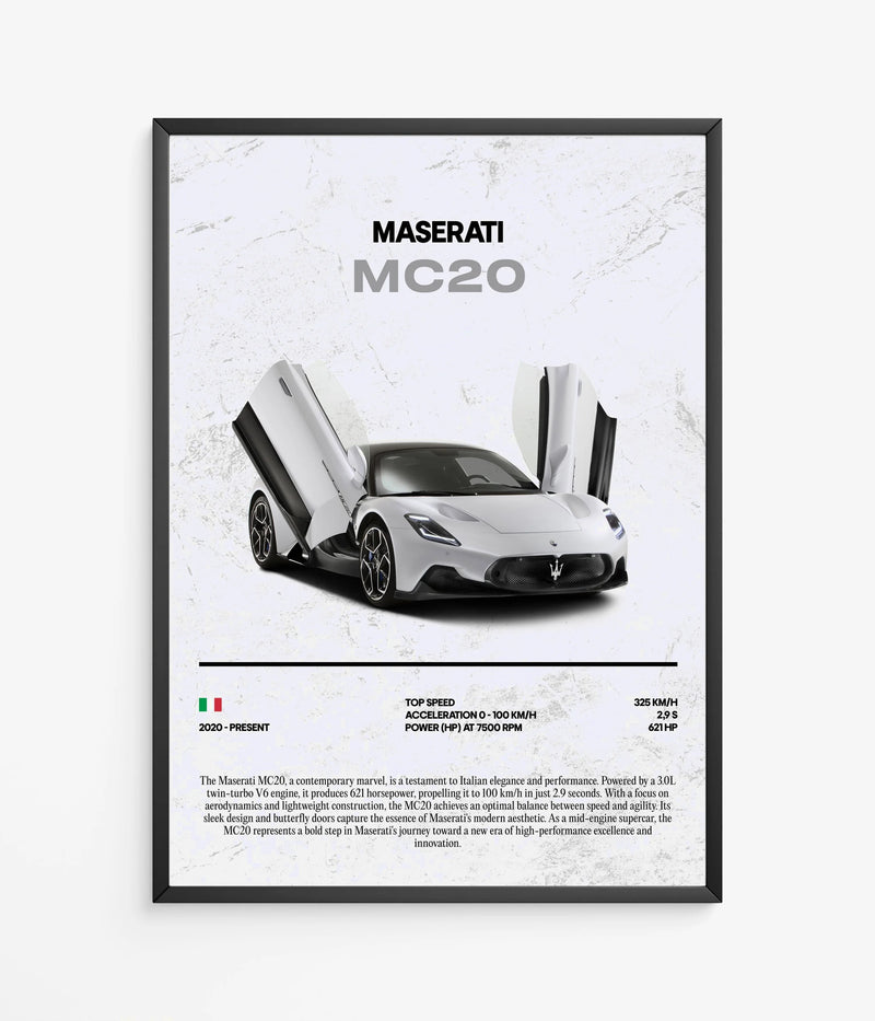 Poster Maserati MC20, Ansicht 2