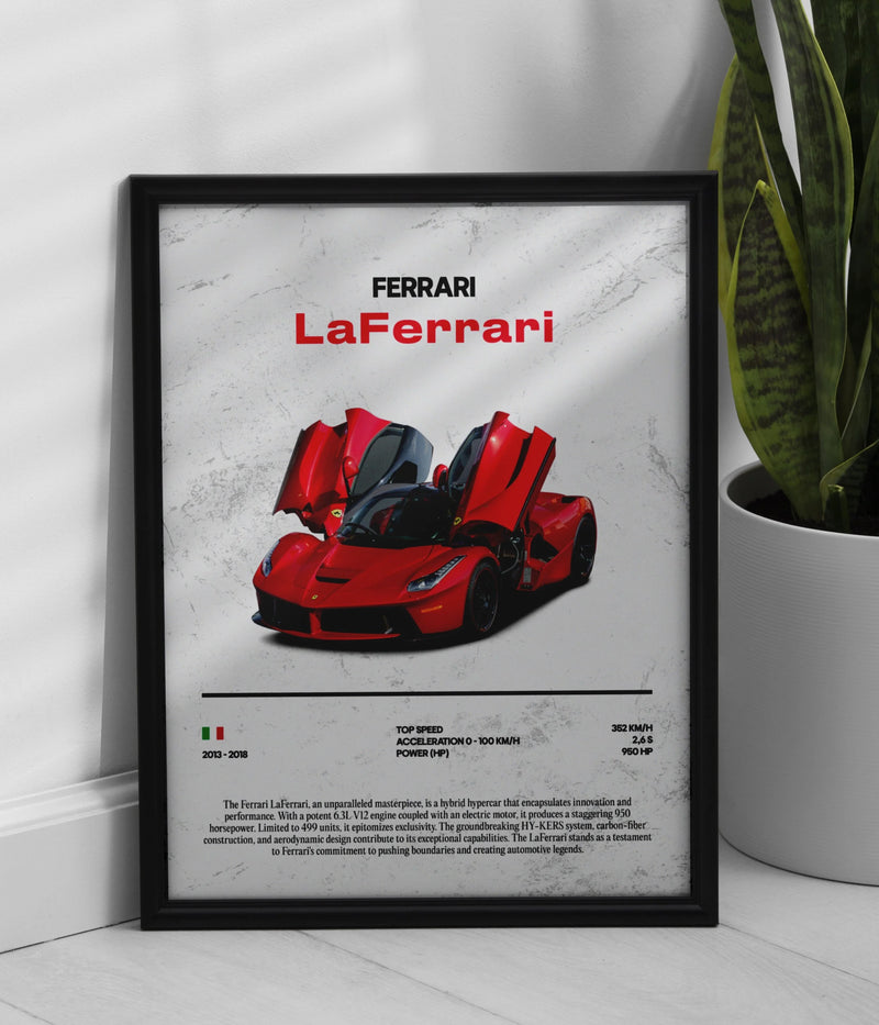 Poster Ferrari LaFerrari, Ansicht 1