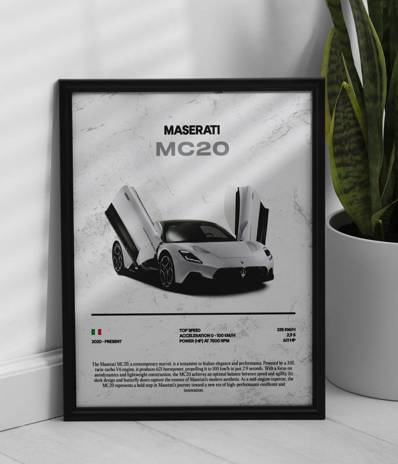 Poster Maserati MC20, Ansicht 1