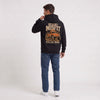 Sweat Volkswagen Beetle Baja Bug Desert Misfit noir à capuche vu de dos