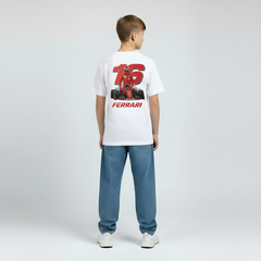 Charles Leclerc Kinder-T-Shirt Nummer 16 Ferrari Edition
