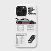 Coque iPhone blanche Tourismo Clothing au design Need Money For Porsche 911 GT3 RS