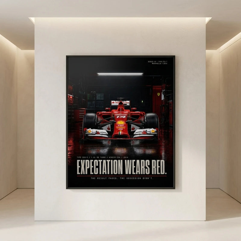 Poster Ferrari F14T Formel 1 2014, Ansicht 3