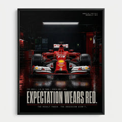 Poster Ferrari F14T Formel 1 2014