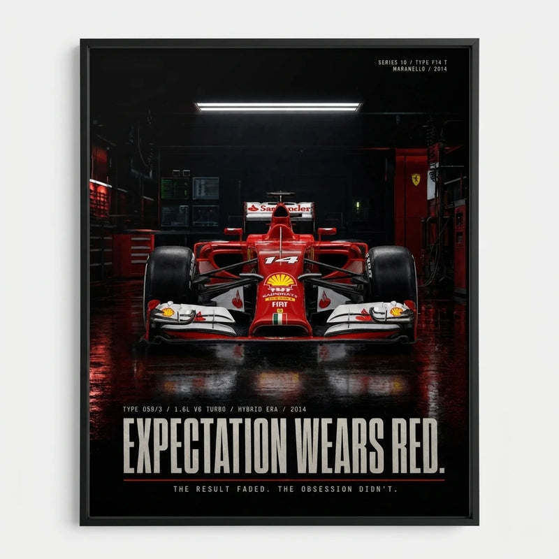 Poster Ferrari F14T Formel 1 2014, Ansicht 1