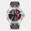Audi RS 3 Uhr, Farbe Transparent und Rot