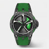 Audi RS 3 Uhr, Farbe Grünes Armband
