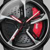 Felgen Zifferblatt der Audi RS 6 Uhr, RS Bremssattel