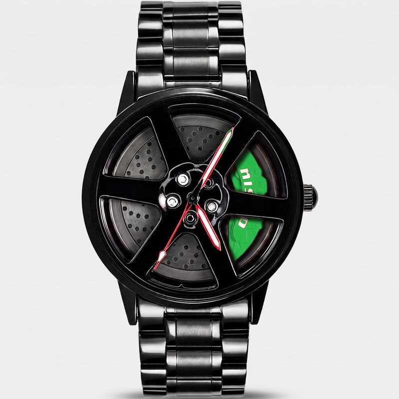 Nissan GT-R Uhr, Bremssattel grün