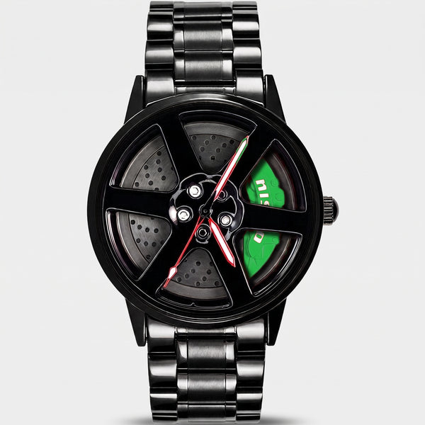 Nissan GT-R Uhr, Bremssattel grün