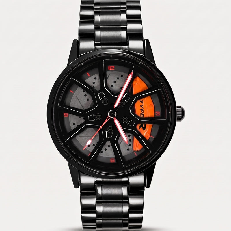 Honda Type R Uhr, Bremssattel orange