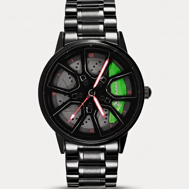 Honda Type R Uhr, Bremssattel grün