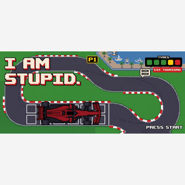 Tapis de souris Leclerc pixel art, jeu vidéo 16 bits, détail carré du visuel imprimé.