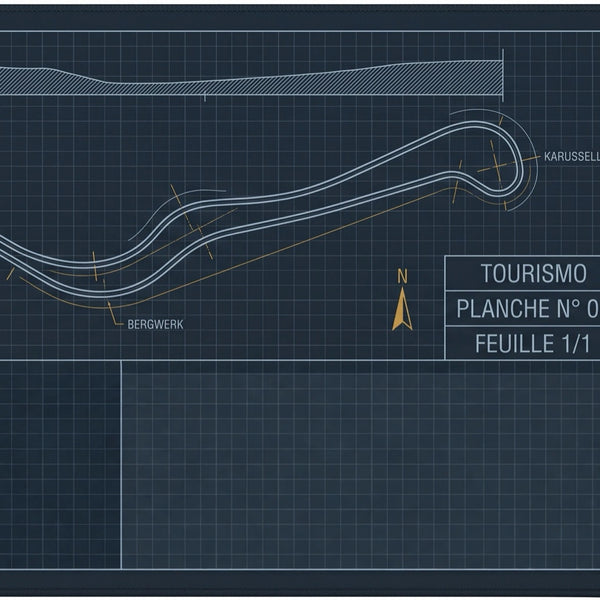 Mauspad Eifel Teststreckenplan, Detail des Drucks