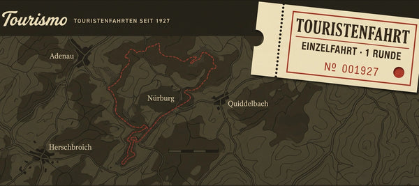 Mauspad Eifel Touristenfahrt, Detail des Drucks