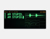 Mauspad Charles Leclerc I Am Stupid, flach liegend von oben