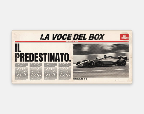 Mauspad Charles Leclerc Il Predestinato, flach liegend von oben