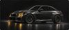 Mauspad BMW M2 schwarz gelbe Scheinwerfer, Detail des Drucks