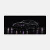Mauspad BMW M4 violette Lichter, flach liegend von oben